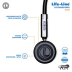 Life-Line Stethoscope Gold STH009