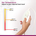 Flamingo Orthopaedic Electric Heating Pad | Pain Relief Heating Belt with Temperature Controller for Lower Back, Knee, Shoulder, Cramps, and Neck | Back Pain Relief