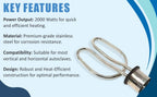 Autoclave Heating Element Stainless Steel 2KW - Pack of 1