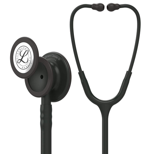 3M Littmann Classic III Stethoscope Black Edition Chestpiece, Black Tube Model - 5803