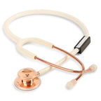 LIFE LINE 'HIMALAYAN ROSE' Stethoscope (White and Rose Gold)| Single Diaphragm Chest Piece for Adults | Suitable for Doctors and Students