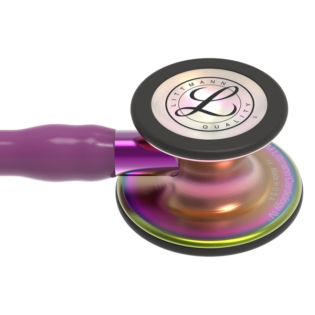 3M Littmann Cardiology IV Diagnostic Stethoscope Rainbow & Plum – Violet Stem 6205