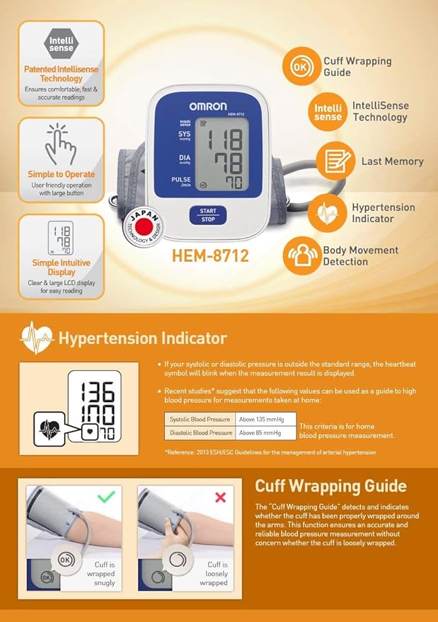 Omron 8712 Automatic Blood Pressure Monitor