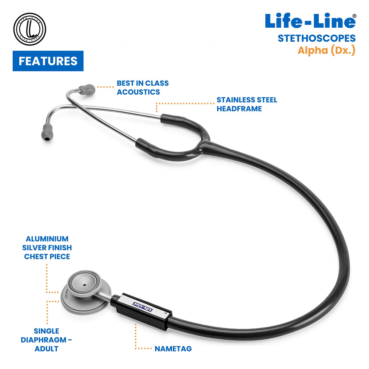 Life-Line Stethoscope Alpha (Dx.)