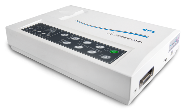 BPL Single-channel ECG Machine Cardiart 6108T with Three Year Warranty