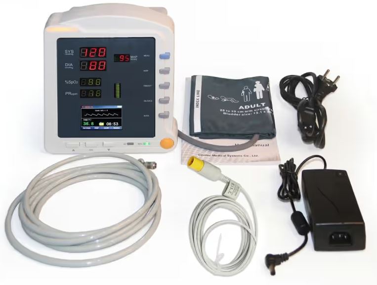 Contec CMS 5100 Patient Monitor (SpO2, NIBP, TEMP, PR)