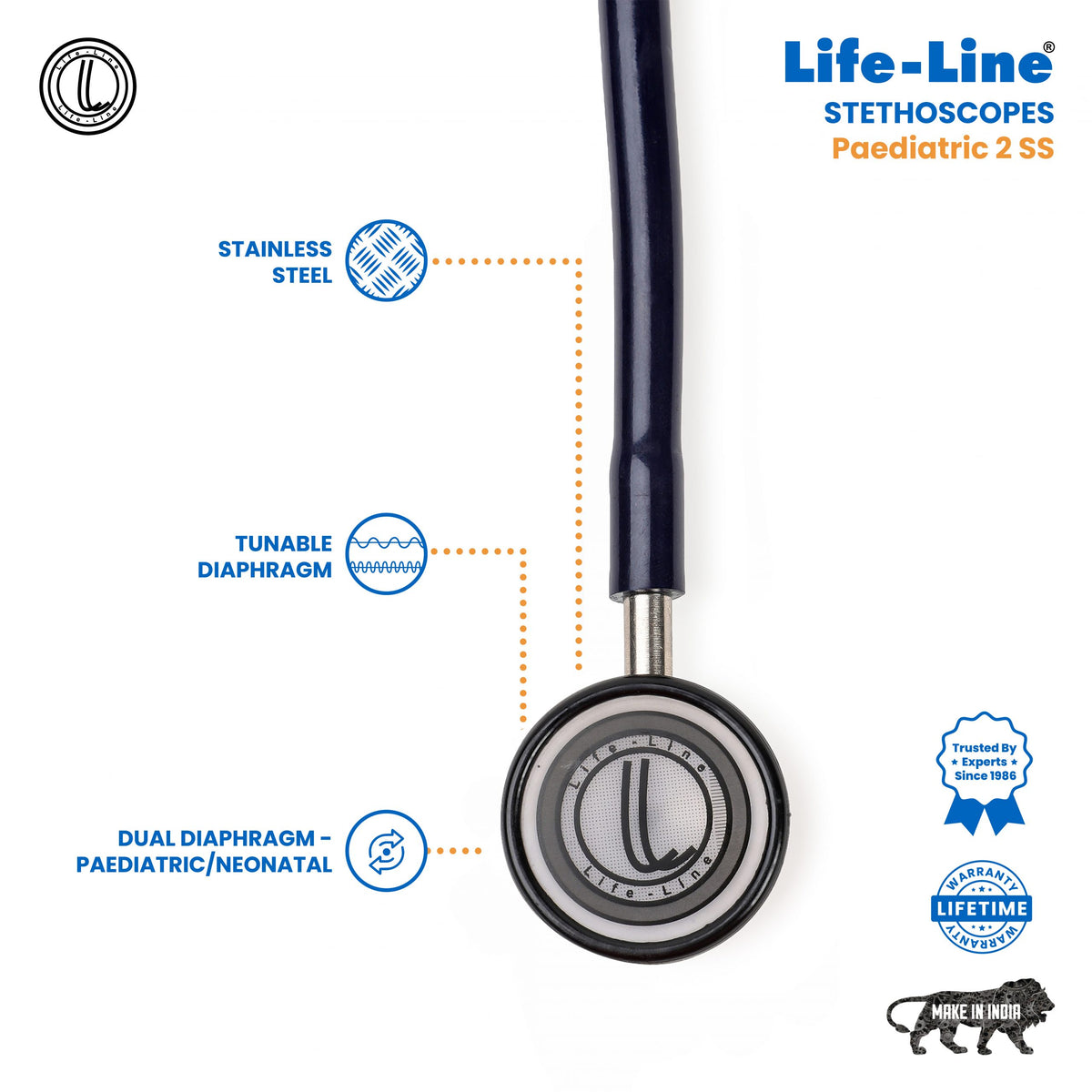Life Line Stethoscope Pediatric SS