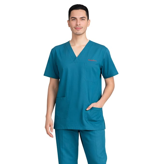 Kifzi Antimicrobial Lycra 5 Pocket men Scrubs suit