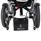 Hero MHL 1007 (LA) Electric Wheelchair with Metal rim rear wheels (Lead Acid Battery)