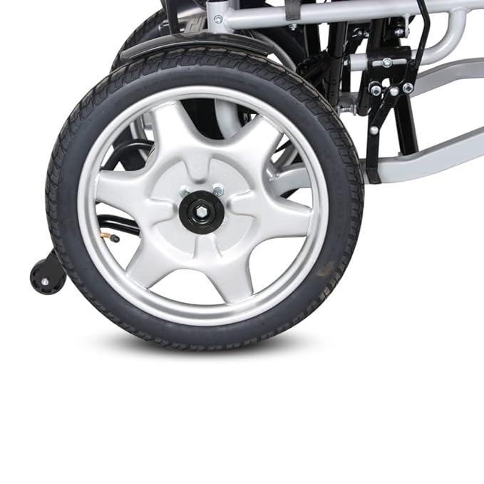 Hero MHL 1007 (LA) Electric Wheelchair with Metal rim rear wheels (Lead Acid Battery)
