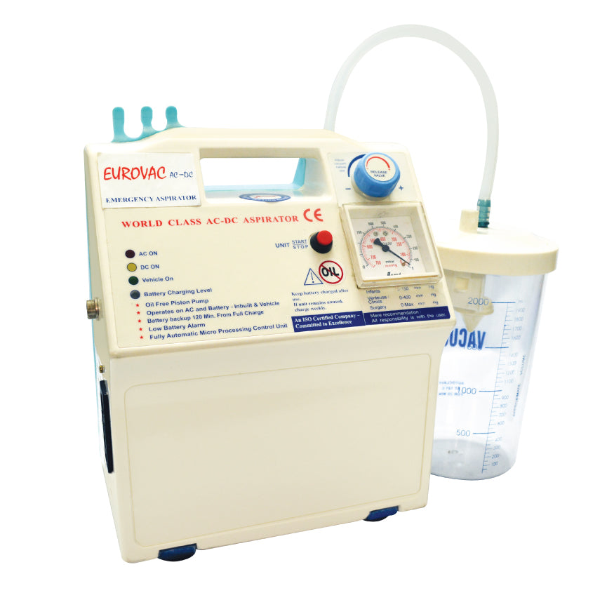 Anand Oil Free Diaphragm pump with Electronic cut off sensor and internal rechargeable battery (Model- EUROVAC AC / DC)