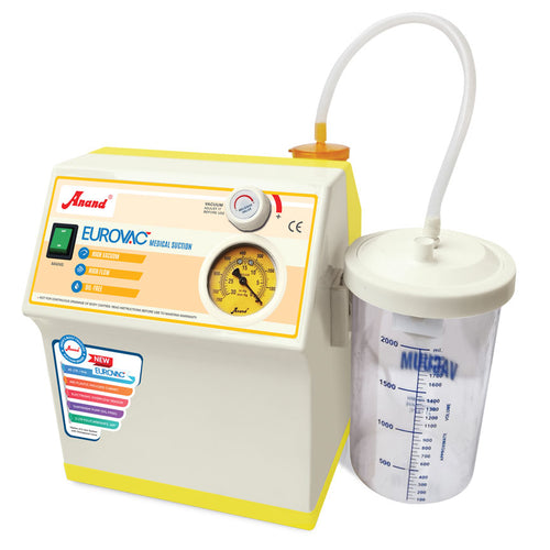 Anand Portable Suction - Oil Free Diaphagm Pump  and electronic cut off sensor (Model-EUROVAC AC)