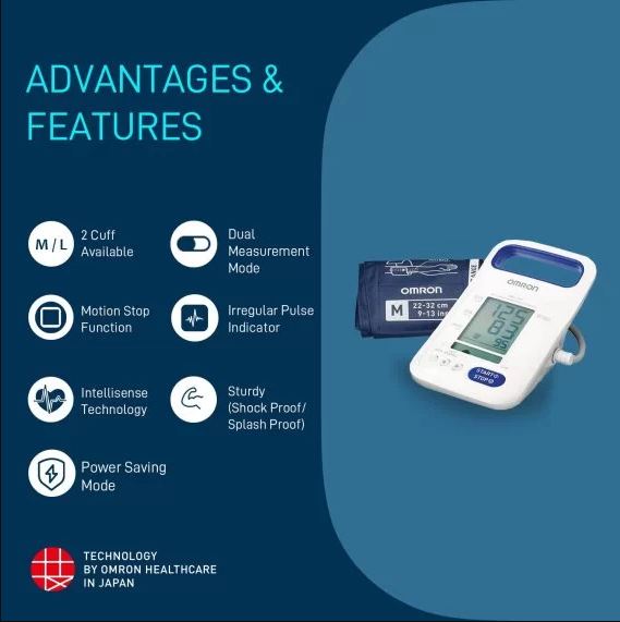 Omron HBP-1320 Professional Blood Pressure Monitor, White