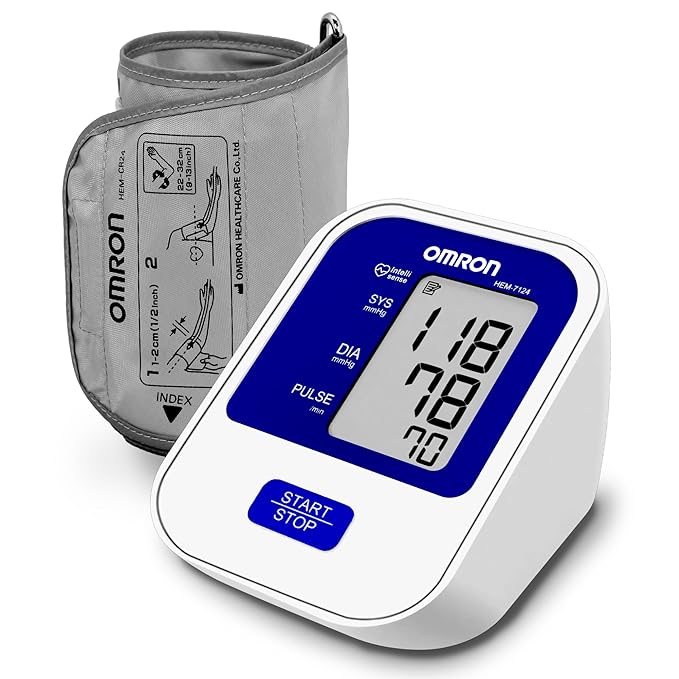 Omron HEM 7124 Fully Automatic Digital Blood Pressure Monitor Medium Cuff (22-32 cm)