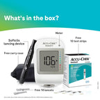 Accu-Chek Instant S Blood Glucose Glucometer Kit with Vial of 10 Strips, 10 Lancets and a Lancing device