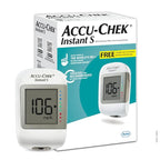 Accu-Chek Instant S Blood Glucose Glucometer Kit with Vial of 10 Strips, 10 Lancets and a Lancing device