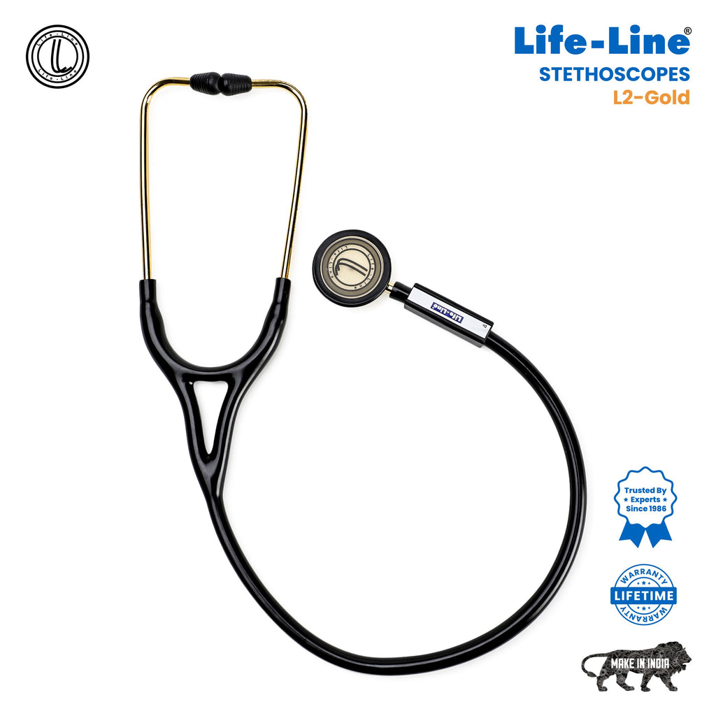 Life Line Stethoscope L2-Gold Pl.