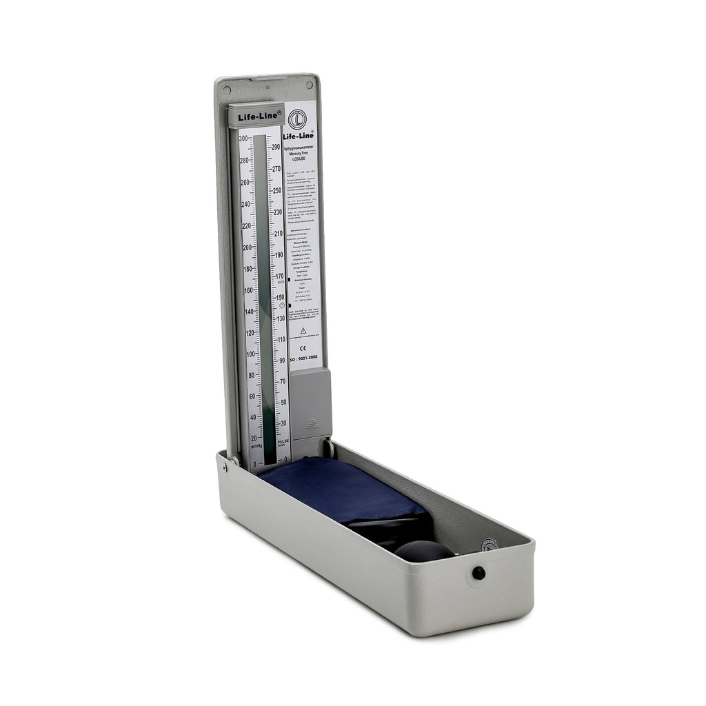 Life-Line Blood Pressure Monitor LCD/LED Portable Metal Body | Sphygmomanometer Mercury Free