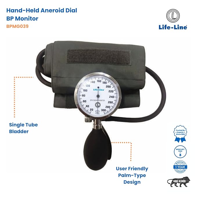 Life-Line Hand-Held Aneroid	Blood Pressure Apparatus (Palm Type)