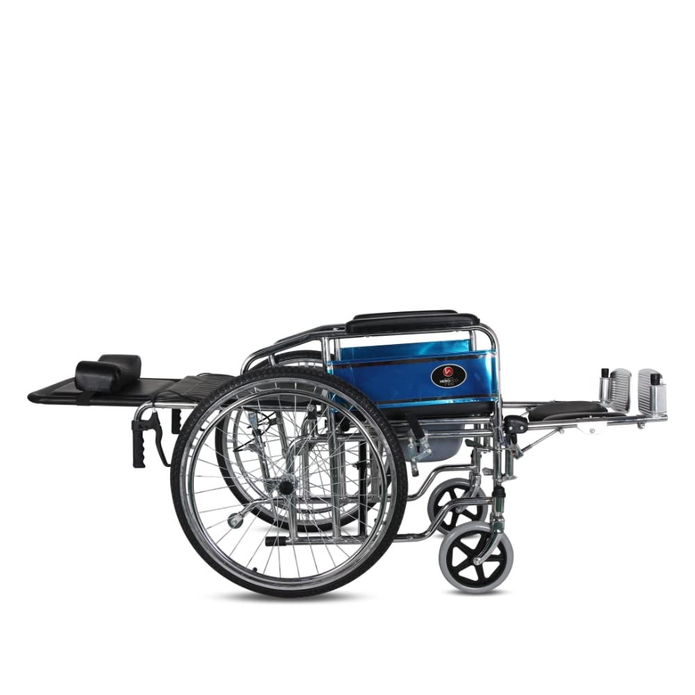 Hero Eco Med Mediva Manual Reclining Commode Wheelchair MHL 1006