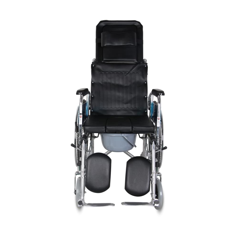 Hero Eco Med Mediva Manual Reclining Commode Wheelchair MHL 1006