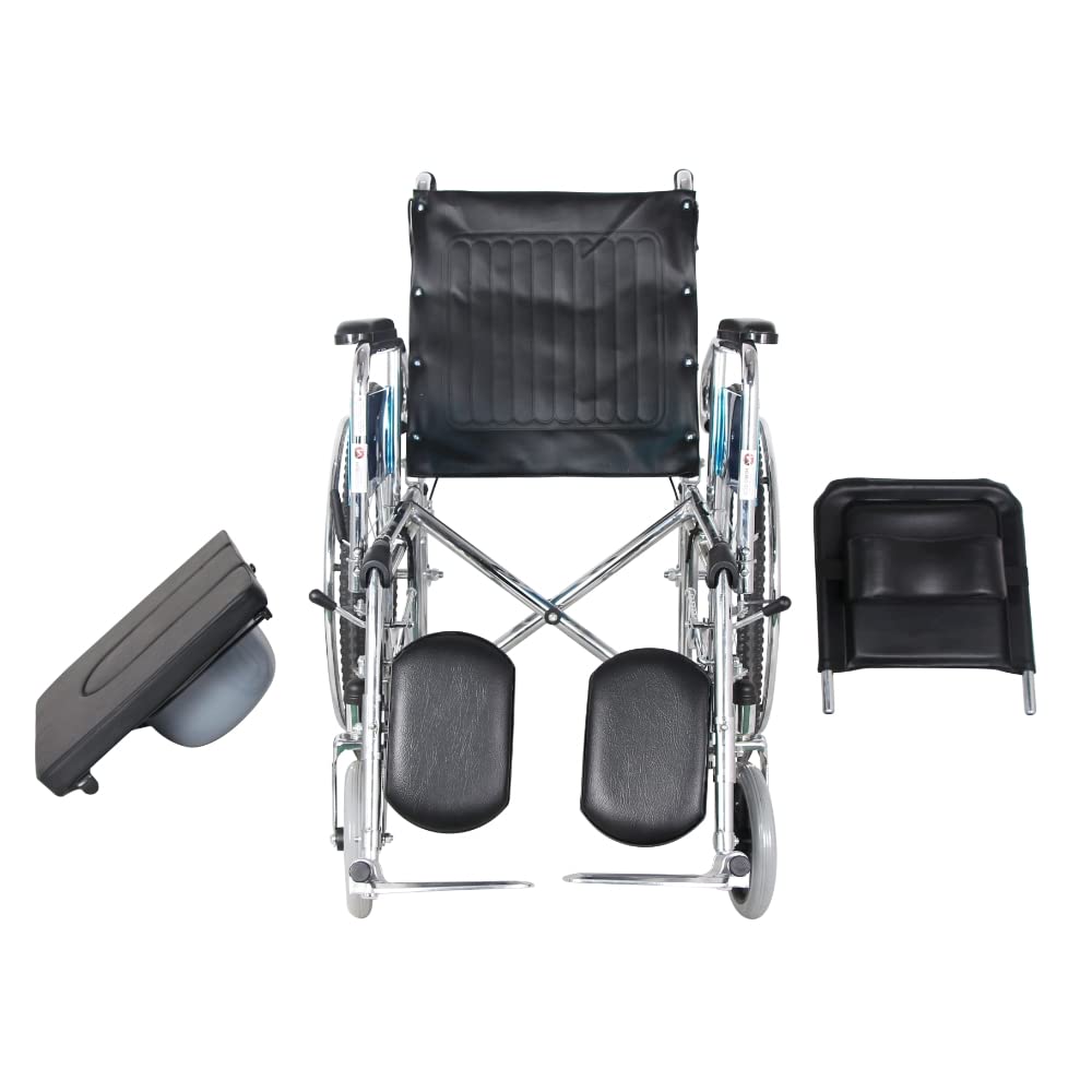 Hero Eco Med Mediva Manual Reclining Commode Wheelchair MHL 1006