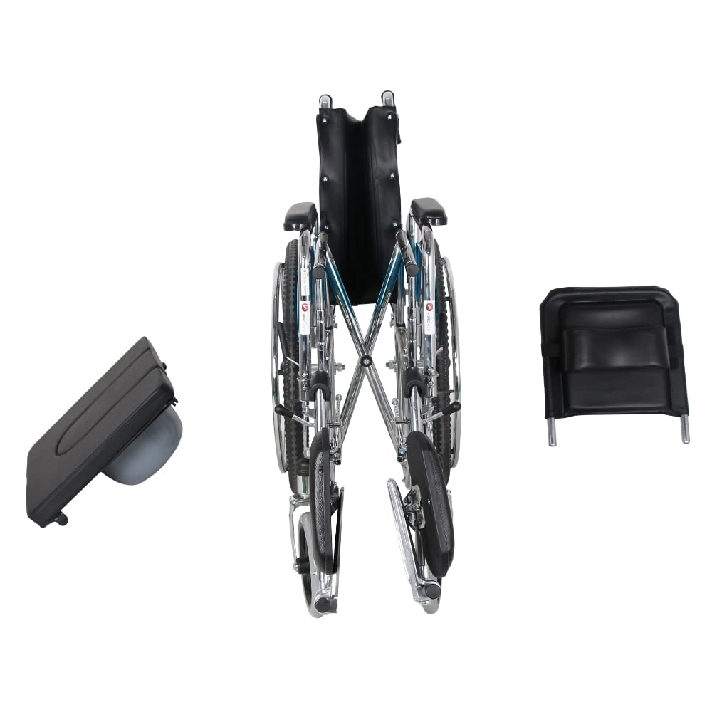 Hero Eco Med Mediva Manual Reclining Commode Wheelchair MHL 1006