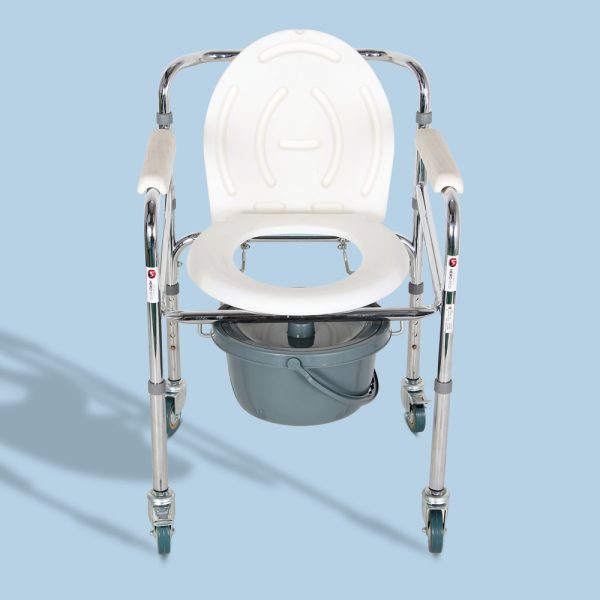 Hero Eco Med Mediva Commode Chair with Arm Support and wheels MHL 3003