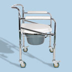 Hero Eco Med Mediva Commode Chair with Arm Support and wheels MHL 3003