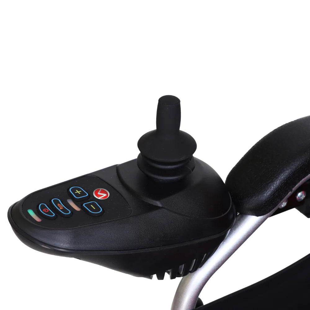 Hero MHL 1007-S (LFP) Foldable Electric Wheelchair with Spoke Wheels and wide tyres (Lithium Battery)