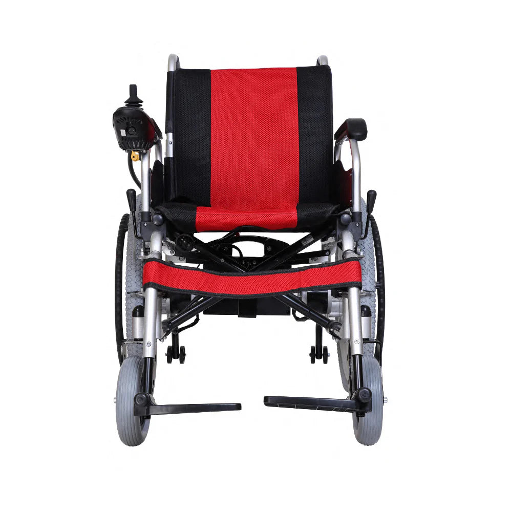 Hero MHL 1007-S (LFP) Foldable Electric Wheelchair with Spoke Wheels and wide tyres (Lithium Battery)