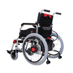 Hero MHL 1007-S (LFP) Foldable Electric Wheelchair with Spoke Wheels and wide tyres (Lithium Battery)
