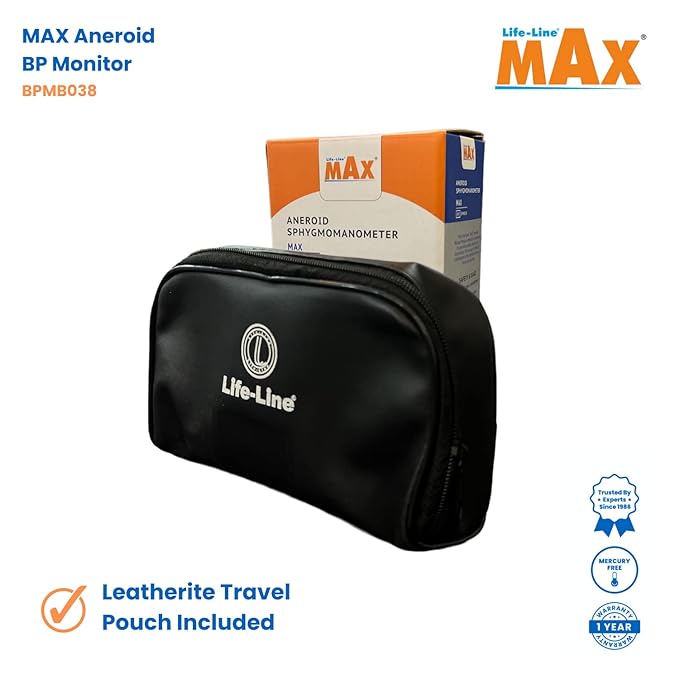 Life-Line MAX Aneroid Dial Sphygmomanometer for Monitoring Blood Pressure