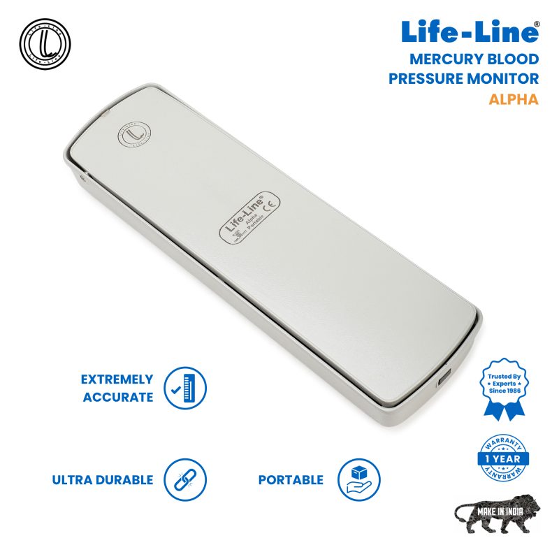 Life-Line Alpha Mercury Blood Pressure Monitor  | Sphygmomanometer Mercury BPMB027