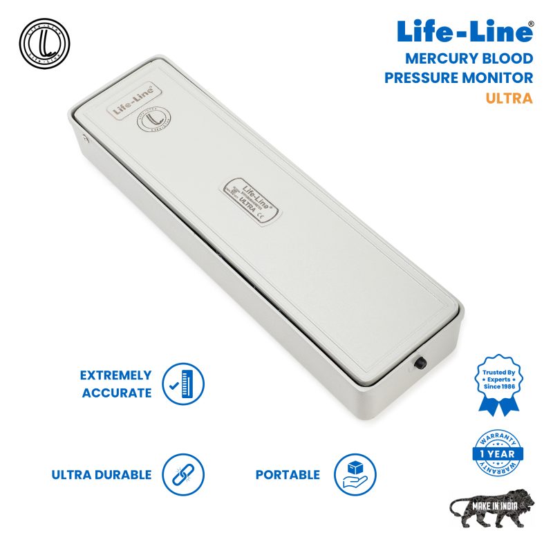 Life-Line Ultra Mercury Blood Pressure Monitor  | Sphygmomanometer Mercury BPMB026