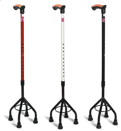 Flamingo Quadripod Walking Stick Metal Base