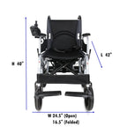 Hero MHL 1007 (LFP) Electric Wheelchair with Metal rim rear wheels - Lithium battery