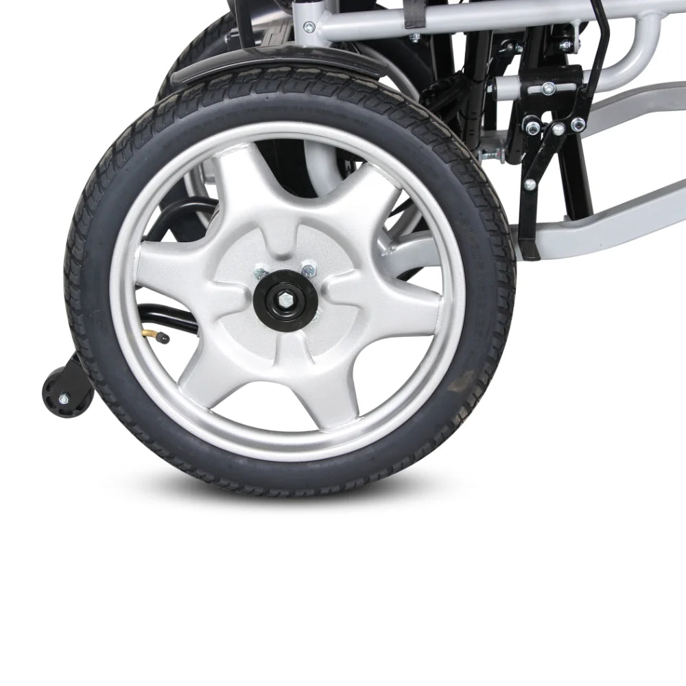 Hero MHL 1007 (LFP) Electric Wheelchair with Metal rim rear wheels - Lithium battery
