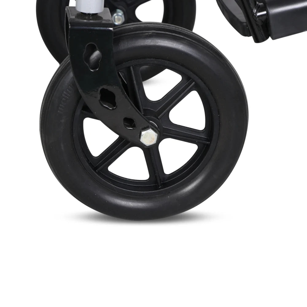 Hero MHL 1007 (LFP) Electric Wheelchair with Metal rim rear wheels - Lithium battery