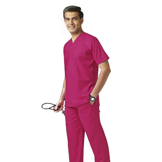 Kifzi Antimicrobial Lycra 5 Pocket men Scrubs suit
