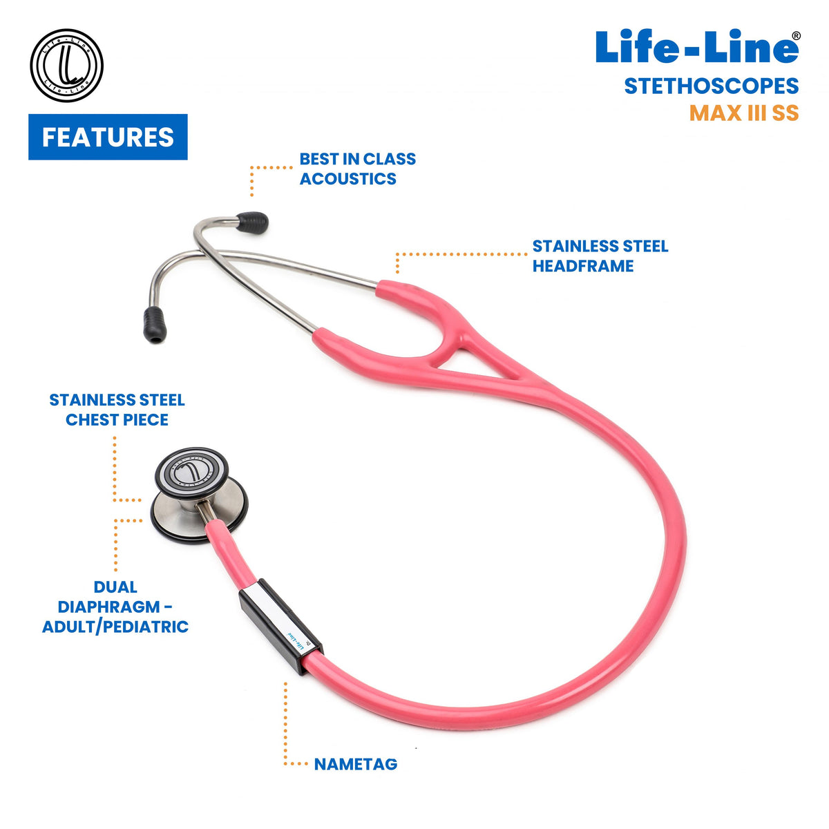 Life-Line Stethoscope Max 3 SS