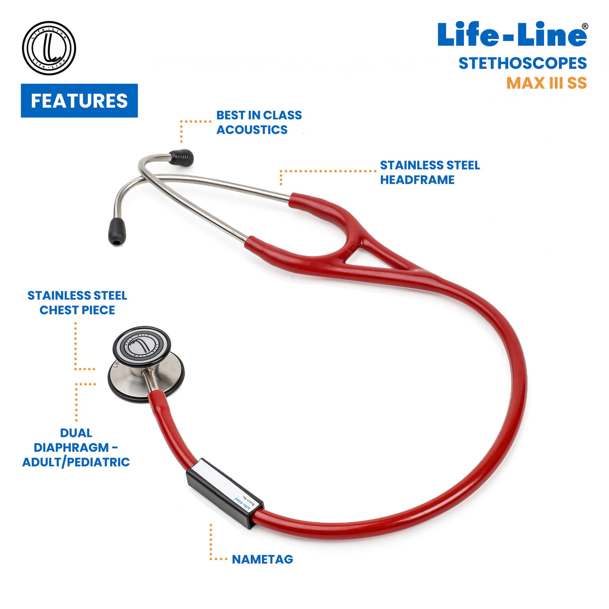 Life-Line Stethoscope Max 3 SS
