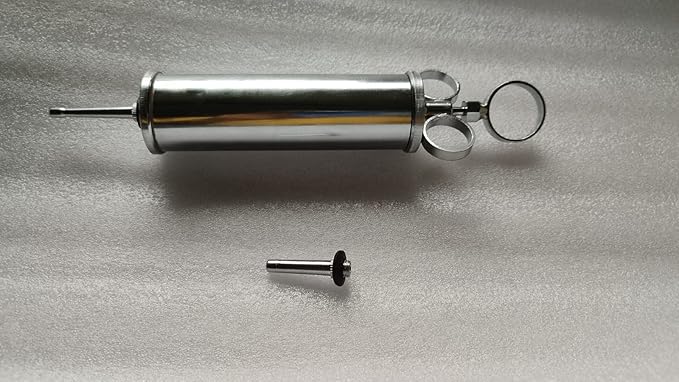 Mathra / Thaila / ANUVASAN Vasti Yanthram / Glycerine Syringe - Stainless Steel - 100 ML For Panchkarma
