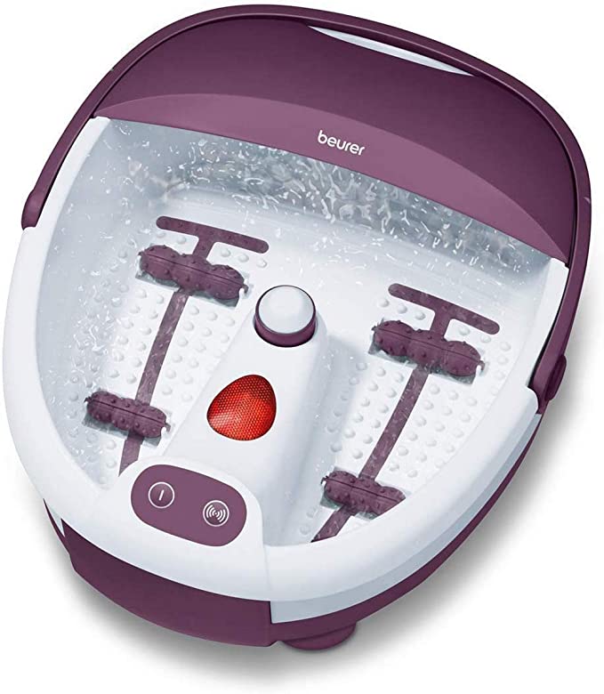 Beurer FB 21 Foot Spa For Invigorated, Well Cared-For Feet With 3 Functions: Vibration Massage, Bubble Massage, 3 Years Warranty
