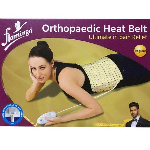 Flamingo Orthopaedic Electric Heating Pad | Pain Relief Heating Belt with Temperature Controller for Lower Back, Knee, Shoulder, Cramps, and Neck | Back Pain Relief