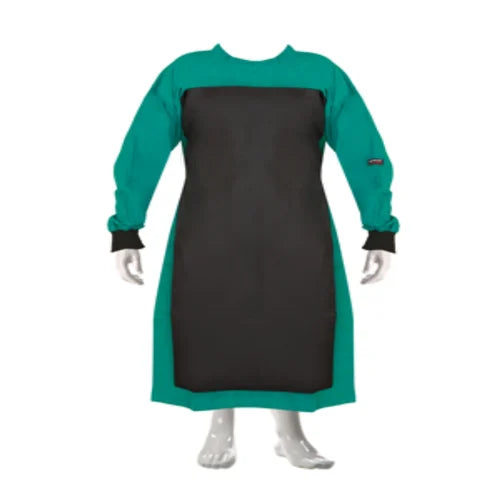 Surgeon Gown with impervious Material Green  Color Surgical Gown with impervious Material Back Tie - Free Size Gown