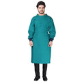 Cotton Surgeon Gown Reusable and Washable, Green Colour, for Men and Women