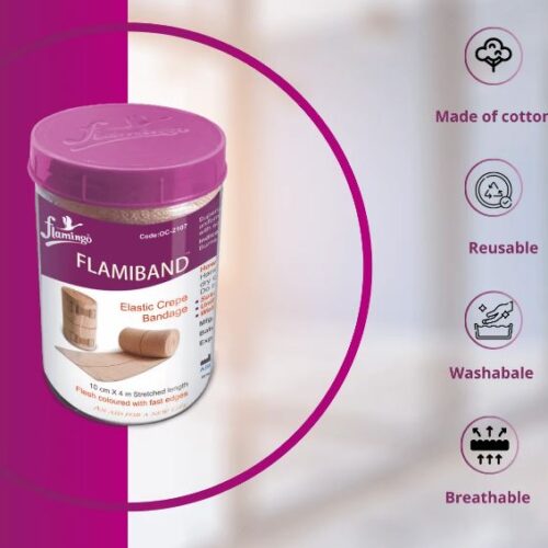 Flamiband (Elastic Crepe Bandage) 4Mtr Streched Length