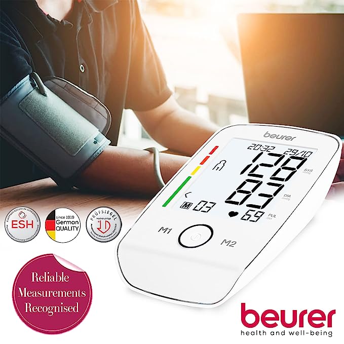 Beurer BM 45 Completely programmed upper arm BP Monitor with connector ,5 years Warranty.