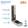 Life LINE Max Deluxe Portable Mercurial Blood Pressure Monitor Combo | Accurate Measurements | Superior Build Quality | BP Apparatus Manual | Mercury Sphygmomanometer Machine BPMB042